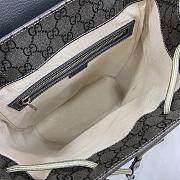 Fortok Gucci Ophidia GG Supreme Fabric Backpack Grey 792114 29x40.5x13.5cm - 6