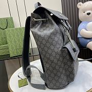 Fortok Gucci Ophidia GG Supreme Fabric Backpack Grey 792114 29x40.5x13.5cm - 5