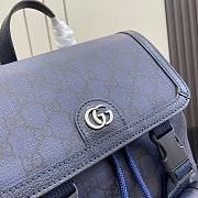 Fortok Gucci Ophidia GG Supreme Fabric Backpack Blue 792114 29x40.5x13.5cm - 5