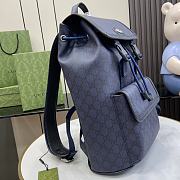 Fortok Gucci Ophidia GG Supreme Fabric Backpack Blue 792114 29x40.5x13.5cm - 6
