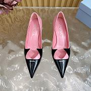 Fortok Prada Classic Triangle Logo High Heels Pink & Black  - 6