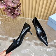 Fortok Prada Classic Triangle Logo High Heels Black - 5