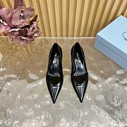 Fortok Prada Classic Triangle Logo High Heels Black - 3