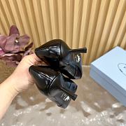 Fortok Prada Classic Triangle Logo High Heels Black - 2