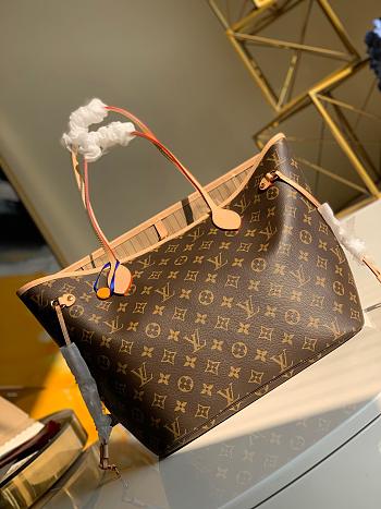 Fortok Louis Vuitton Neverfull MM Bag Brown M40995 32x19x17cm