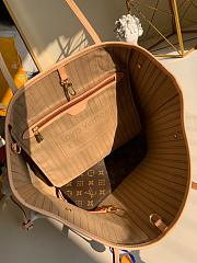 Fortok Louis Vuitton Neverfull MM Bag Brown M40995 32x19x17cm - 4