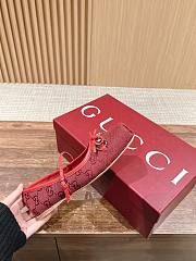 Fortok Gucci Horsebit Ballet Shoes Red - 2
