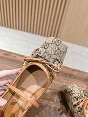 Fortok Gucci Horsebit Ballet Shoes Beige - 6