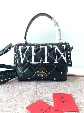 Fortok Valentino Candystud VLTN Top Handle Bag Black 23×11×17cm