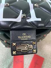 Fortok Valentino Candystud VLTN Top Handle Bag Black 23×11×17cm - 5