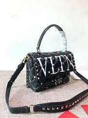 Fortok Valentino Candystud VLTN Top Handle Bag Black 23×11×17cm - 3