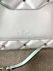 Fortok Valentino Candystud VLTN Top Handle Bag White 23×11×17cm - 2