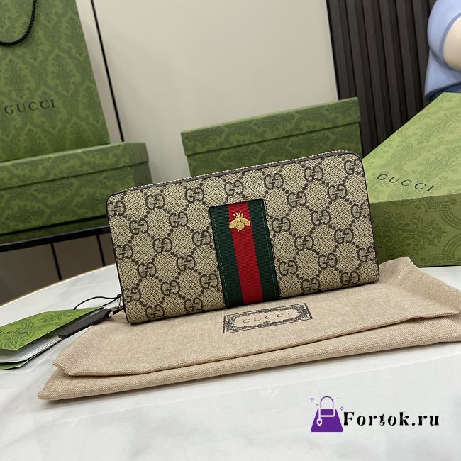 Fortok Gucci GG Detail Zipper Wallet 408831 19x10x2.5cm - 1