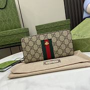 Fortok Gucci GG Detail Zipper Wallet 408831 19x10x2.5cm - 1