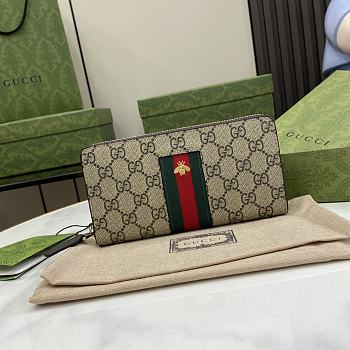 Fortok Gucci GG Detail Zipper Wallet 408831 19x10x2.5cm