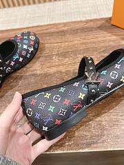 Fortok Louis Vuitton Donkey 25SS Mary Jane Shoes Black Multicolor - 4