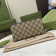 Fortok Gucci GG Coral Snake Detail Zipper Wallet Beige 451273 19x10x2.5cm - 2