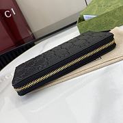 Fortok Gucci GG Emblem Black Leather Wallet 821803 19x10x2.5cm - 6
