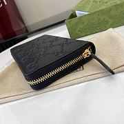Fortok Gucci GG Emblem Black Leather Wallet 821803 19x10x2.5cm - 5