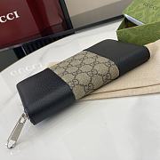 Fortok Gucci GG Emblem Wallet Black & Beige 821803 19x10x2.5cm - 5