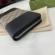 Fortok Gucci GG Emblem Wallet Black & Beige 821803 19x10x2.5cm - 3