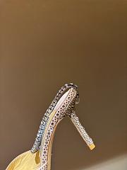 Fortok Jimmy Choo Saeda 100mm Crystal-embellished Pumps Light Pink - 6