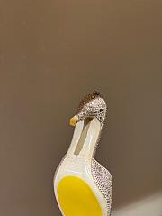 Fortok Jimmy Choo Saeda 100mm Crystal-embellished Pumps Light Pink - 5