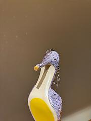 Fortok Jimmy Choo Saeda 100mm Crystal-embellished Pumps Purple & Orange - 5