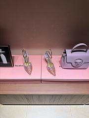 Fortok Jimmy Choo Saeda 100mm Crystal-embellished Pumps Purple & Orange - 2