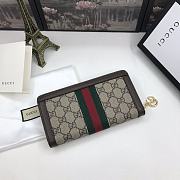 Fortok Gucci Wallet Beige 523154 19.5x11x3cm - 3