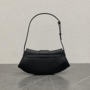 Fortok Celine Teen Polly In Supple Black Grained Calfskin Bag 119883 29.5x3x14.5cm - 2