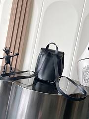 Fortok Celine Bonnie Black Leather Backpack 118703 25x18x13cm - 4