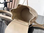 Fortok Celine Bonnie Beige Leather Backpack 118703 25x18x13cm - 6