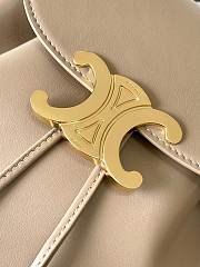 Fortok Celine Bonnie Beige Leather Backpack 118703 25x18x13cm - 5