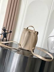 Fortok Celine Bonnie Beige Leather Backpack 118703 25x18x13cm - 3