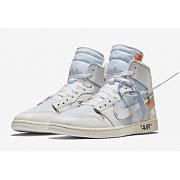 Fortok Off-White x Air Jordan 1 White AQ0818-100 Sneakers  - 6