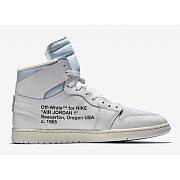 Fortok Off-White x Air Jordan 1 White AQ0818-100 Sneakers  - 5