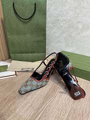 Fortok Gucci Slingback Pumps Light Blue - 2