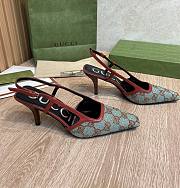 Fortok Gucci Slingback Pumps Light Blue - 1