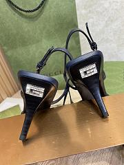 Fortok Gucci Slingback Pumps Dark Blue & Beige - 2