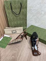 Fortok Gucci Slingback Pumps Brown & Beige - 6