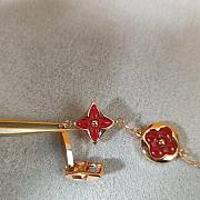 Fortok Louis Vuitton Red Five-flower Bracelet - 3