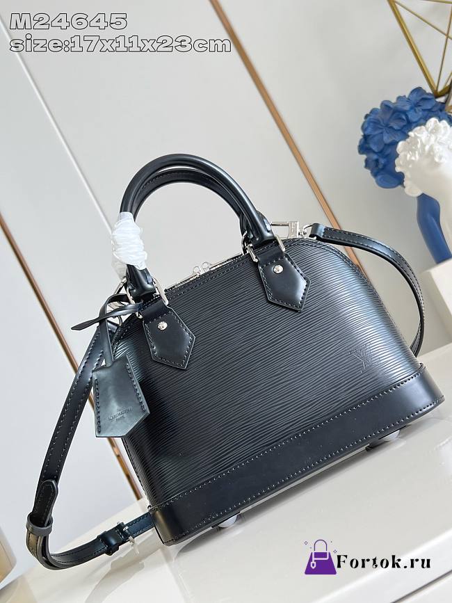 Fortok Louis Vuitton Alma BB Black M24645 23.5x17.5x11.5cm - 1