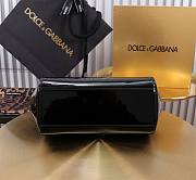 Fortok Dolce&Gabbana Black Patent Leather Sicily Bag 20x16x8cm - 4