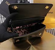 Fortok Dolce&Gabbana Black Patent Leather Sicily Bag 20x16x8cm - 3