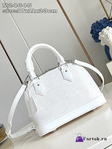 Fortok Louis Vuitton M24645 Alma BB White 17.5 x 11.5 x 23.5cm  - 1