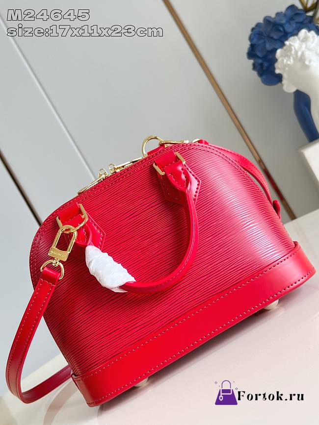 Fortok Louis Vuitton M25226 Alma BB Red 17.5 x 11.5 x 23.5cm - 1