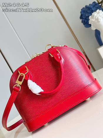 Fortok Louis Vuitton M25226 Alma BB Red 17.5 x 11.5 x 23.5cm