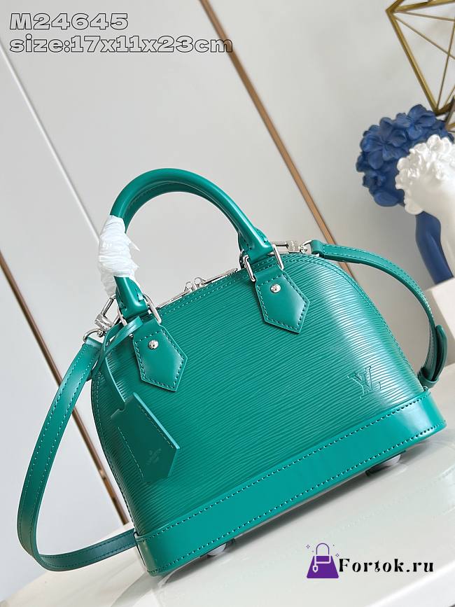Fortok Louis Vuitton M12373 Alma BB Green 17.5 x 11.5 x 23.5cm - 1