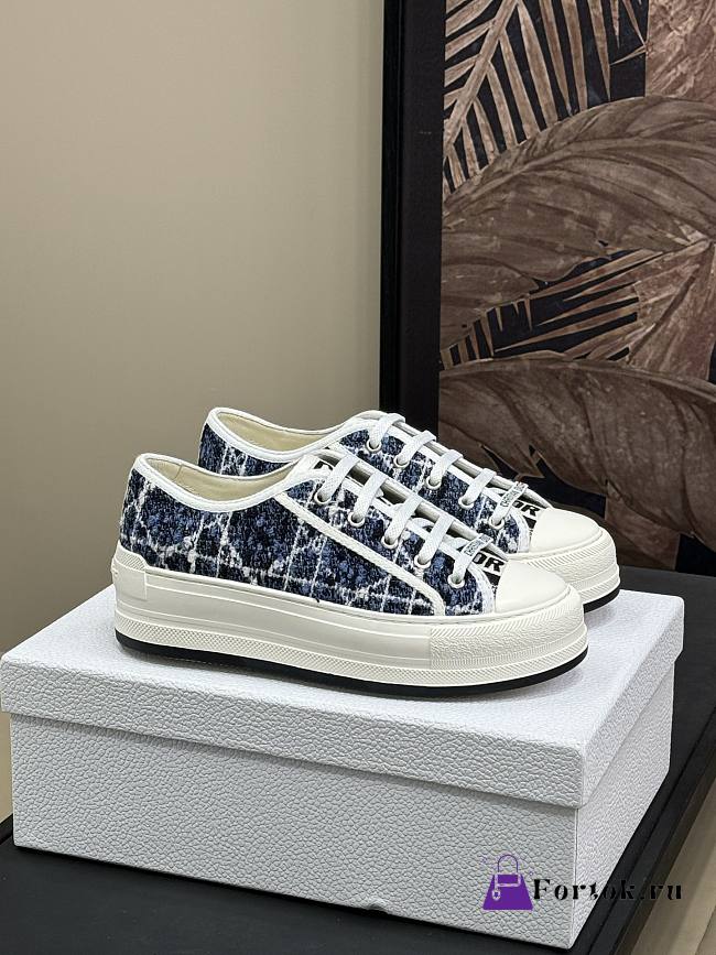 Fortok Christian Dior Walk'n'Dior Platform Sneaker 'Blue' - 1